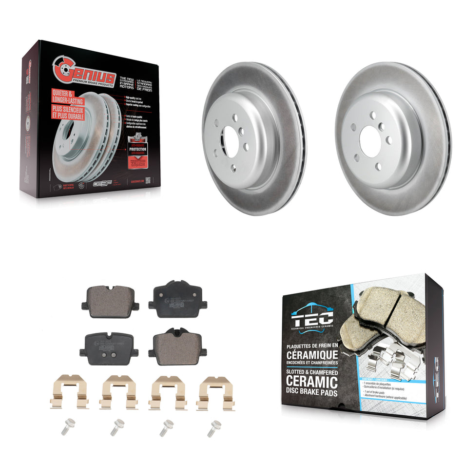 Rear Coat Brake Rotors Ceramic Pad Kit For Toyota GR Supra With 330mm Diameter Rotor KGT-104607