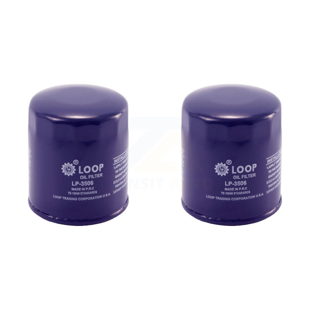 Engine Oil Filter (2 Pack) For Chevrolet GMC Silverado 1500 Sierra 2500 HD Colorado 3500 KLO-100001