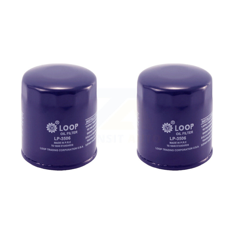 Engine Oil Filter (2 Pack) For Chevrolet GMC Silverado 1500 Sierra 2500 HD Colorado 3500 KLO-100001
