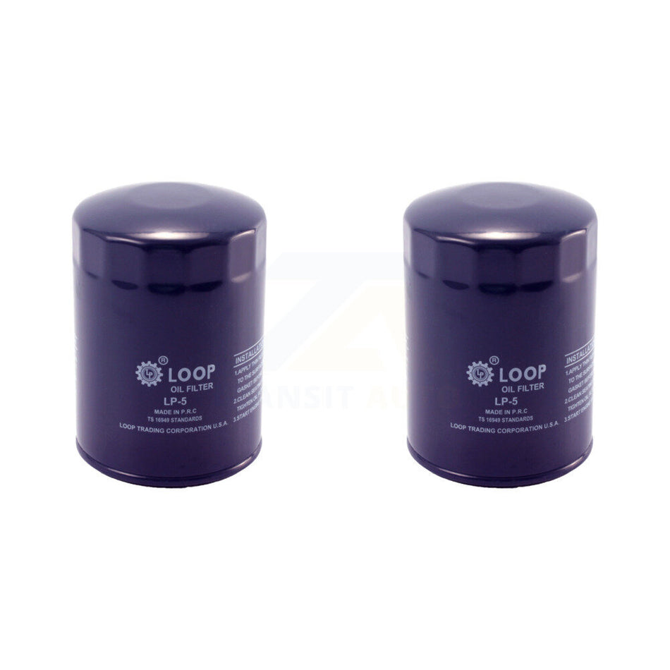 Engine Oil Filter (2 Pack) For Chevrolet GMC K1500 C1500 K2500 C2500 K3500 C10 C3500 G30 KLO-100012