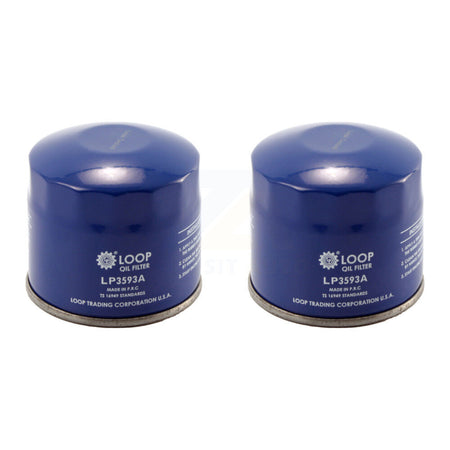 Engine Oil Filter (2 Pack) For Honda Subaru Accord Civic Legacy Acura CR-V Mitsubishi EL KLO-100015