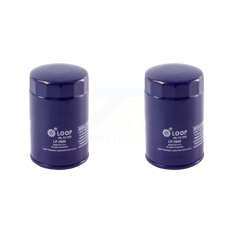 Engine Oil Filter (2 Pack) For Ford F-150 Dodge Ranger Ram 1500 Jeep Mazda Mustang Dakota KLO-100016