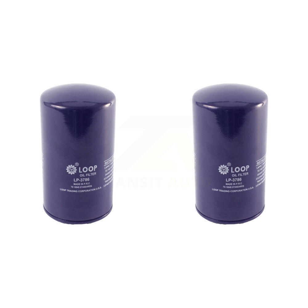Engine Oil Filter (2 Pack) For Ford F-350 Super Duty F-250 E-350 Econoline HD Club Wagon KLO-100024