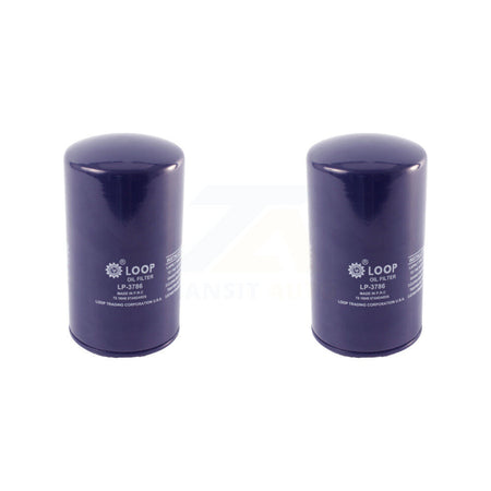 Engine Oil Filter (2 Pack) For Ford F-350 Super Duty F-250 E-350 Econoline HD Club Wagon KLO-100024