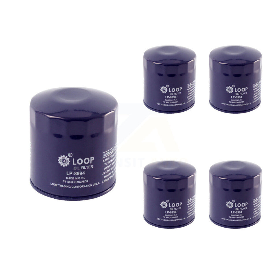 Engine Oil Filter (5 Pack) For Audi A4 Quattro Volkswagen Passat A6 Allroad S4 Cabriolet KLO-100082