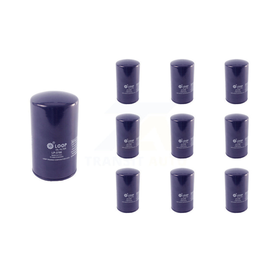 Engine Oil Filter (10 Pack) For Ford F-350 Super Duty F-250 E-350 Econoline HD Club Wagon KLO-100111