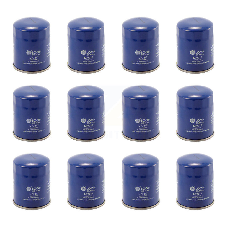 Engine Oil Filter (12 Pack) For Honda Civic CR-V Subaru Acura Mitsubishi Accord Nissan TL KLO-100163