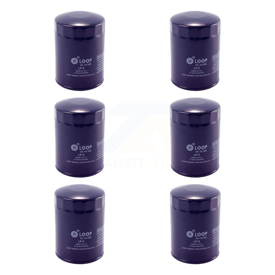 Engine Oil Filter (6 Pack) For Chevrolet GMC K1500 C1500 K2500 C2500 K3500 C10 C3500 G30 KLO-100176