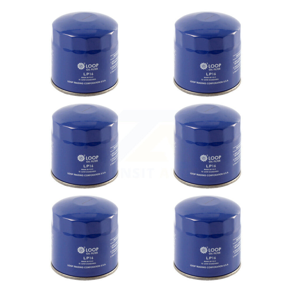 Engine Oil Filter (6 Pack) For Dodge Ram 1500 Jeep 2500 Chrysler Dakota Grand Caravan 300 KLO-100182
