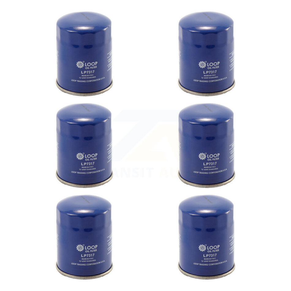 Engine Oil Filter (6 Pack) For Honda Civic CR-V Subaru Acura Mitsubishi Accord Nissan RDX KLO-100187