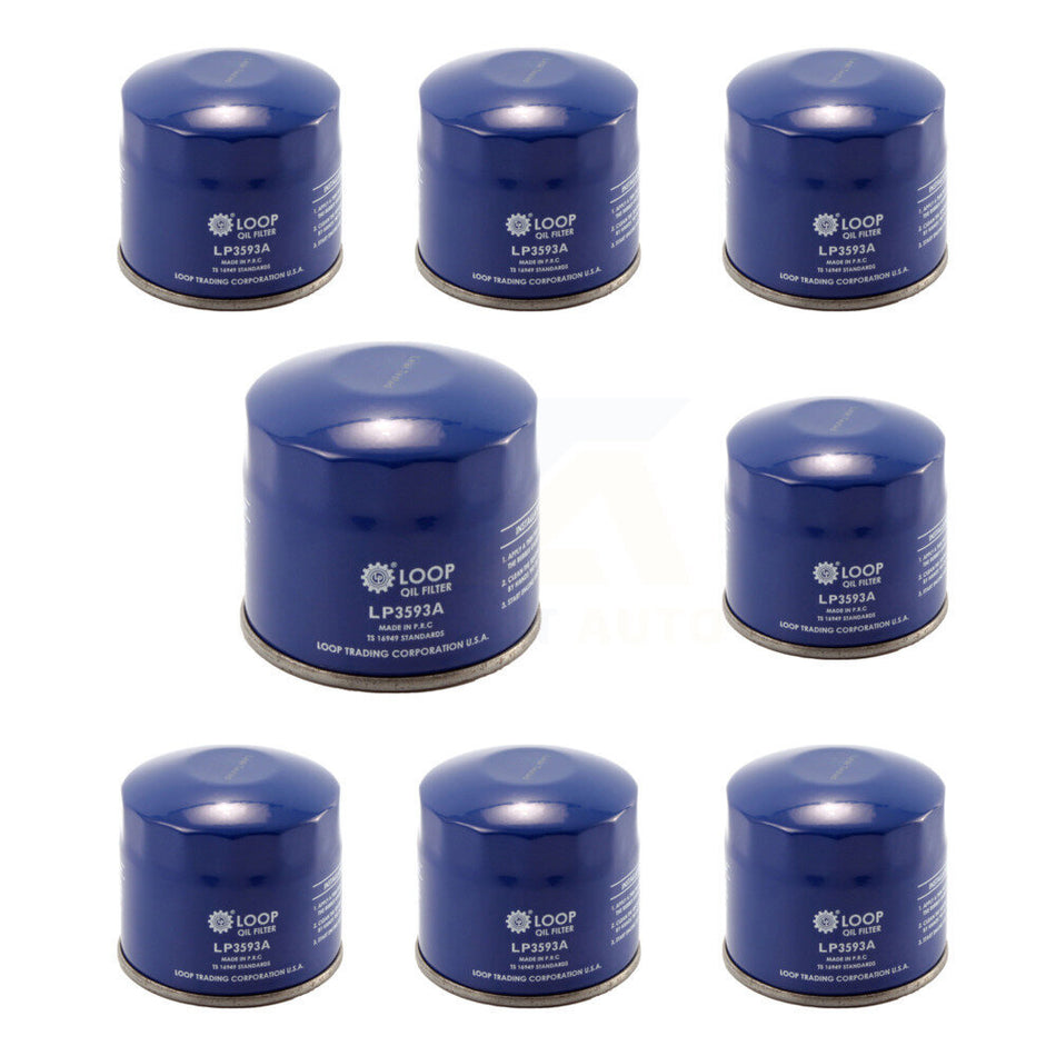 Engine Oil Filter (8 Pack) For Honda Subaru Accord Civic Legacy Acura CR-V Mitsubishi EL KLO-100220