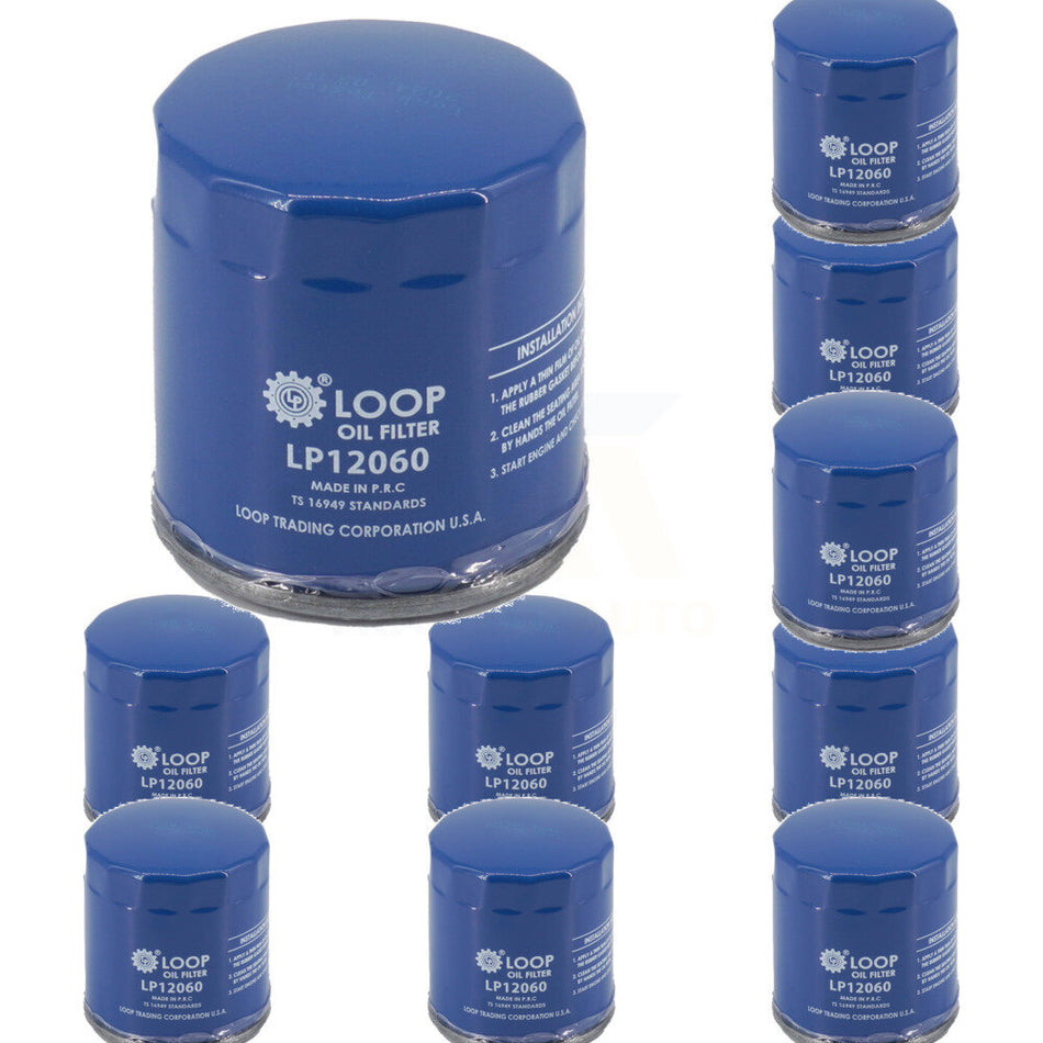 Engine Oil Filter (10 Pack) For Chevrolet GMC Equinox Buick Terrain Cruze Malibu Colorado KLO-100267