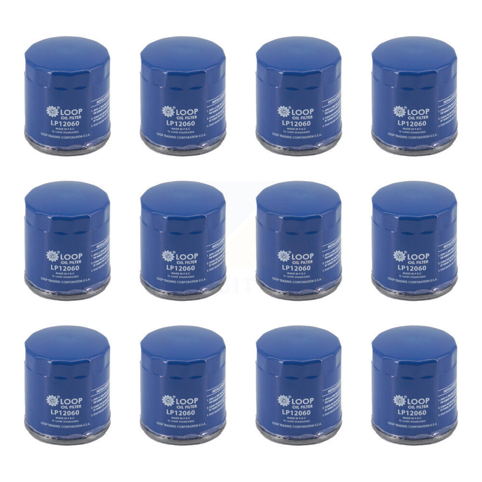 Engine Oil Filter (12 Pack) For Chevrolet GMC Equinox Buick Terrain Cruze Malibu Colorado KLO-100277