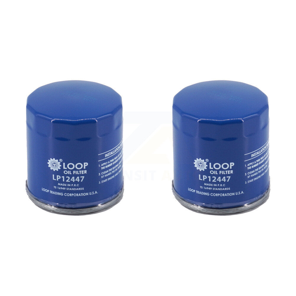 Engine Oil Filter (2 Pack) For Chevrolet GMC Silverado 1500 Sierra Cadillac Buick Encore KLO-100281