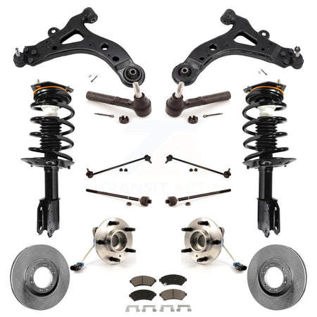 Front Disc Rotors Brake Pads Bearings Arms Shock Suspension Kit (15Pc) For Pontiac Montana KM-100297