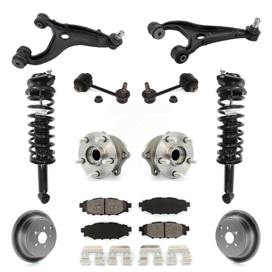 Rear Disc Rotor Brake Pad Hub Bearing Control Arm Tie Rod End Complete Strut Assembly Coil Spring Sh
