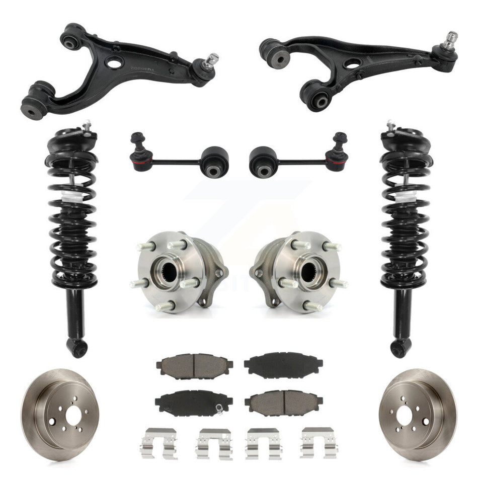 Rear Disc Rotor Brake Pad Hub Bearing Control Arm Tie Rod End Complete Strut Assembly Coil Spring Sh