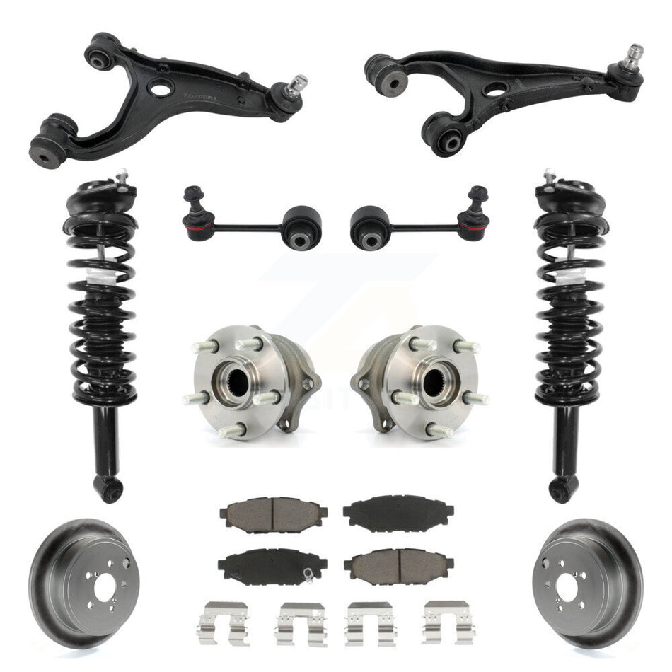 Rear Disc Rotor Brake Pad Hub Bearing Control Arm Tie Rod End Complete Strut Assembly Coil Spring Sh