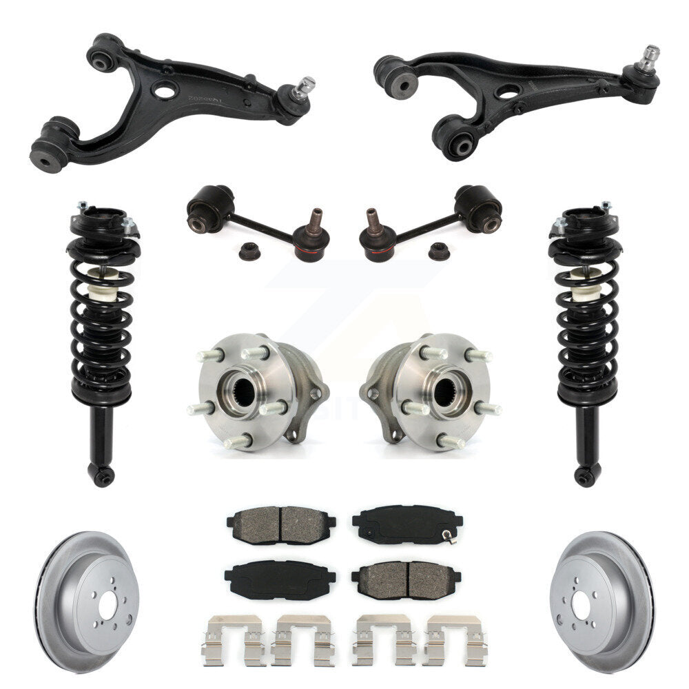Rear Disc Rotor Brake Pad Hub Bearing Control Arm Tie Rod End Complete Strut Assembly Coil Spring Sh
