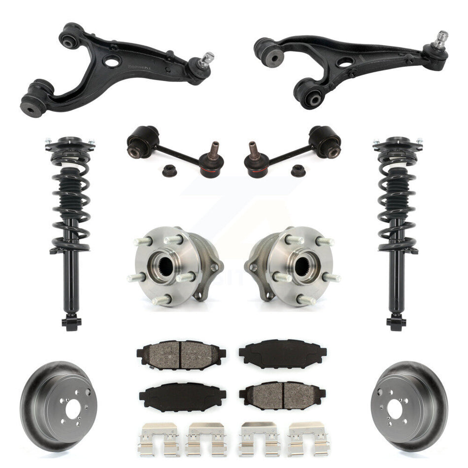 Rear Disc Rotor Brake Pad Hub Bearing Control Arm Tie Rod End Complete Strut Assembly Coil Spring Sh