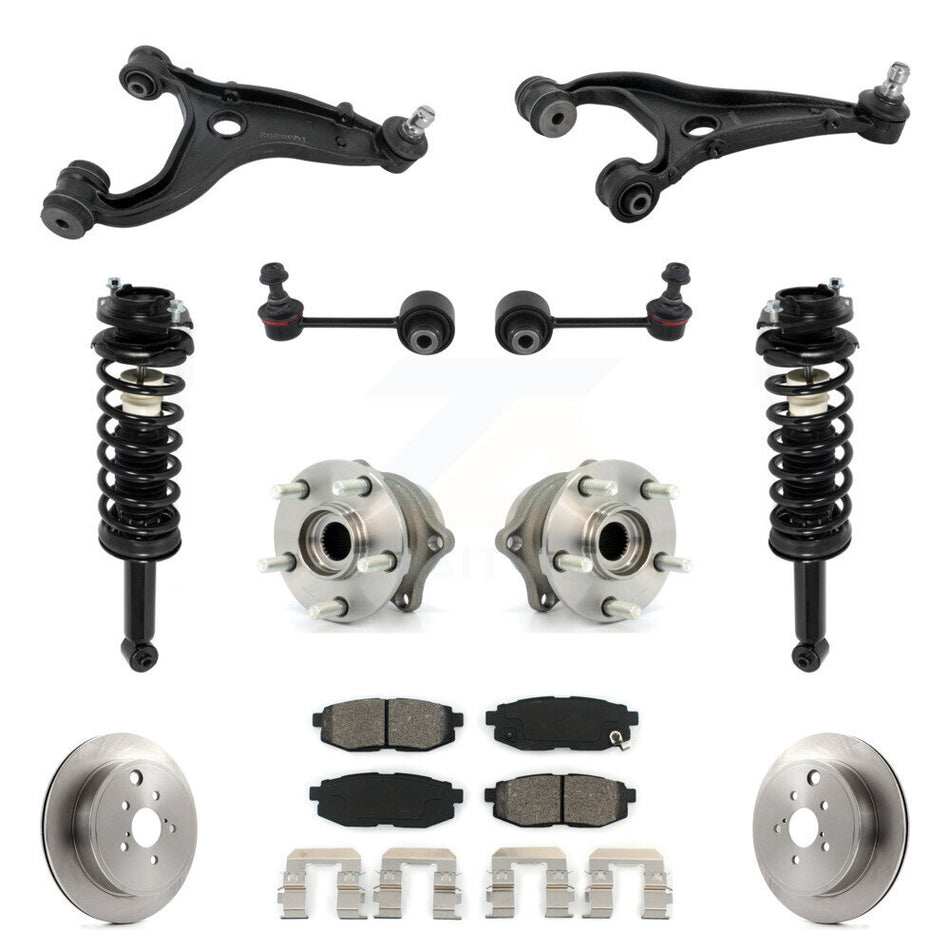 Rear Disc Rotor Brake Pad Hub Bearing Control Arm Tie Rod End Complete Strut Assembly Coil Spring Sh