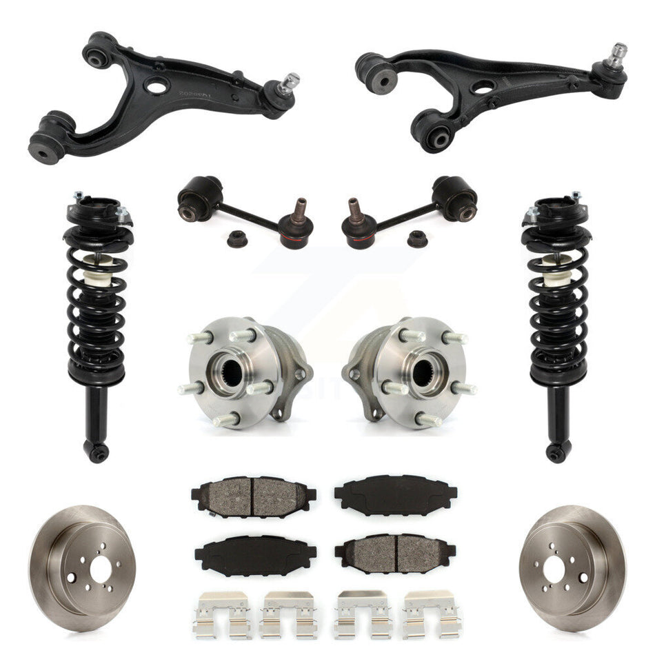 Rear Disc Rotor Brake Pad Hub Bearing Control Arm Tie Rod End Complete Strut Assembly Coil Spring Sh