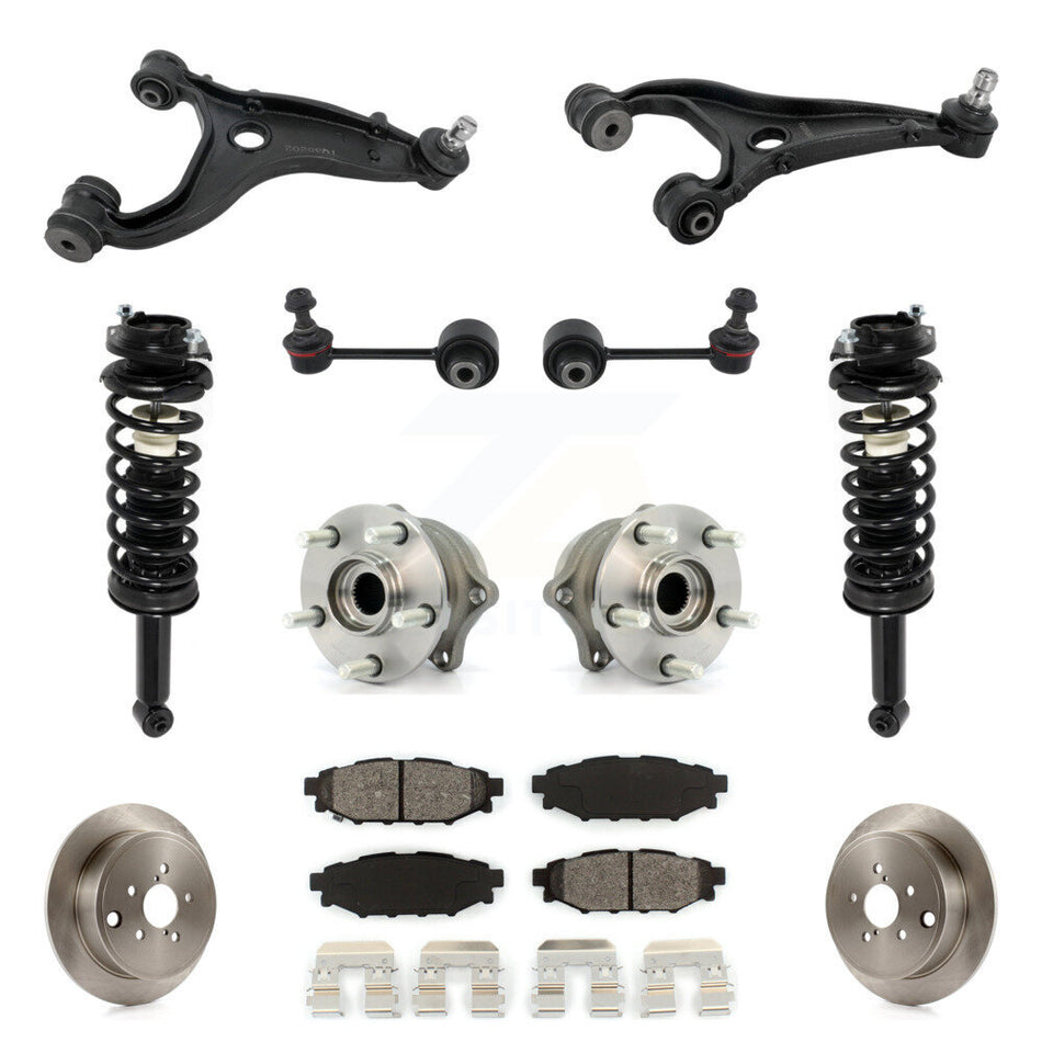 Rear Disc Rotor Brake Pad Hub Bearing Control Arm Tie Rod End Complete Strut Assembly Coil Spring Sh