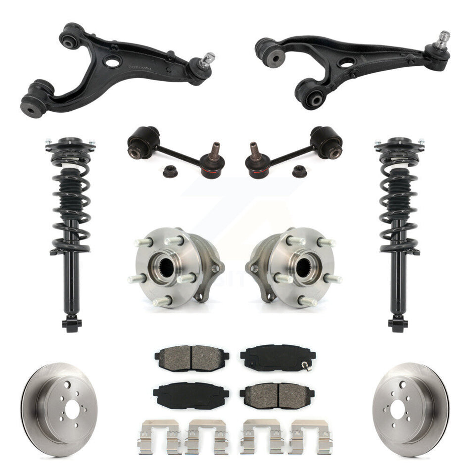 Rear Disc Rotor Brake Pad Hub Bearing Control Arm Tie Rod End Complete Strut Assembly Coil Spring Sh