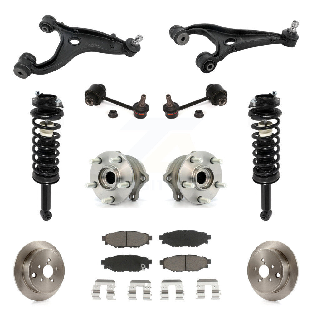 Rear Disc Rotor Brake Pad Hub Bearing Control Arm Tie Rod End Complete Strut Assembly Coil Spring Sh