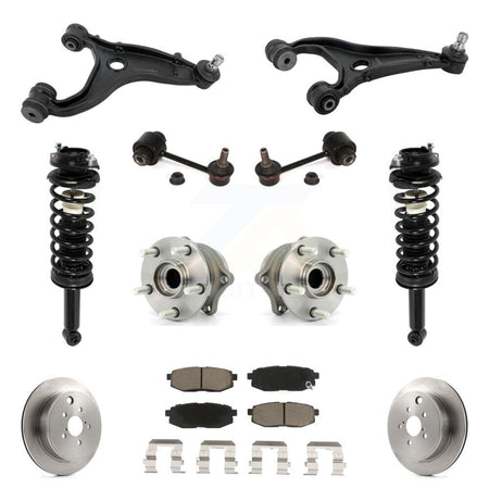 Rear Disc Rotor Brake Pad Hub Bearing Control Arm Tie Rod End Complete Strut Assembly Coil Spring Sh