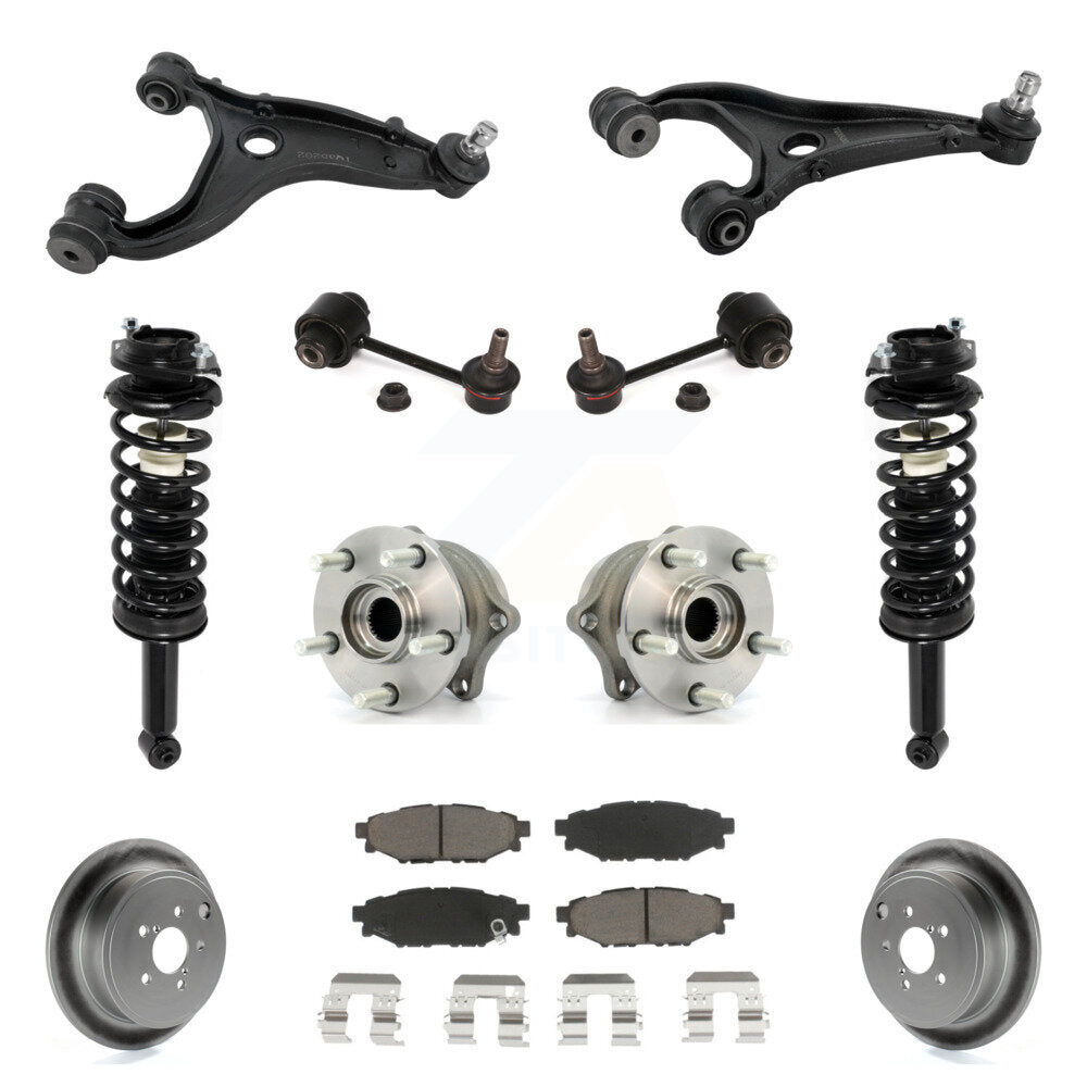 Rear Disc Rotor Brake Pad Hub Bearing Control Arm Tie Rod End Complete Strut Assembly Coil Spring Sh