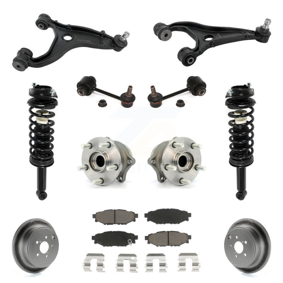 Rear Disc Rotor Brake Pad Hub Bearing Control Arm Tie Rod End Complete Strut Assembly Coil Spring Sh