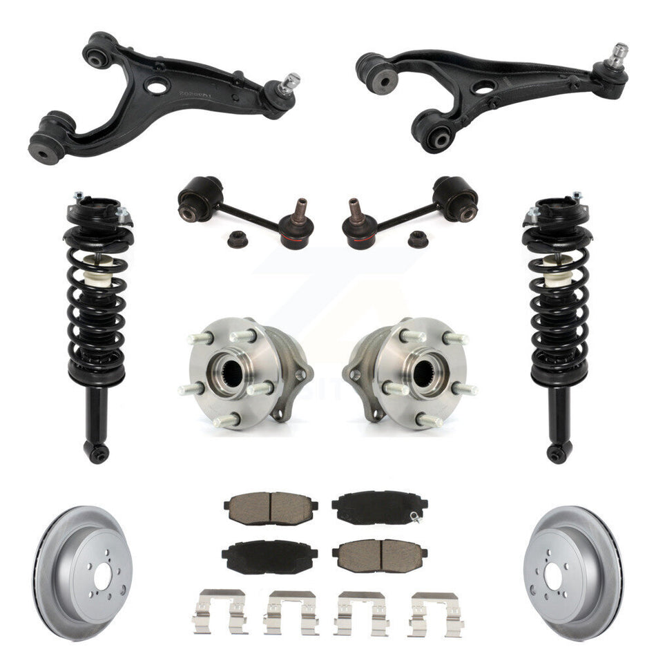 Rear Disc Rotor Brake Pad Hub Bearing Control Arm Tie Rod End Complete Strut Assembly Coil Spring Sh