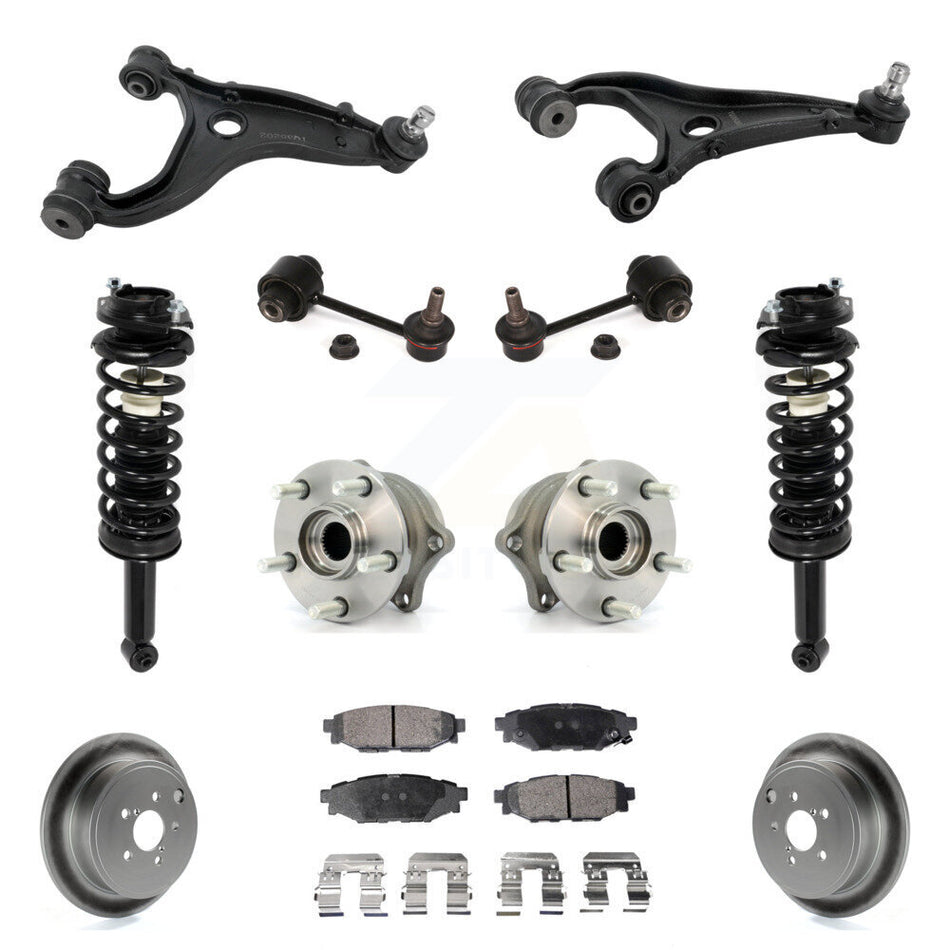 Rear Disc Rotor Brake Pad Hub Bearing Control Arm Tie Rod End Complete Strut Assembly Coil Spring Sh