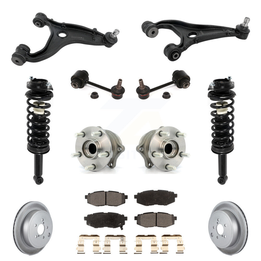Rear Disc Rotor Brake Pad Hub Bearing Control Arm Tie Rod End Complete Strut Assembly Coil Spring Sh