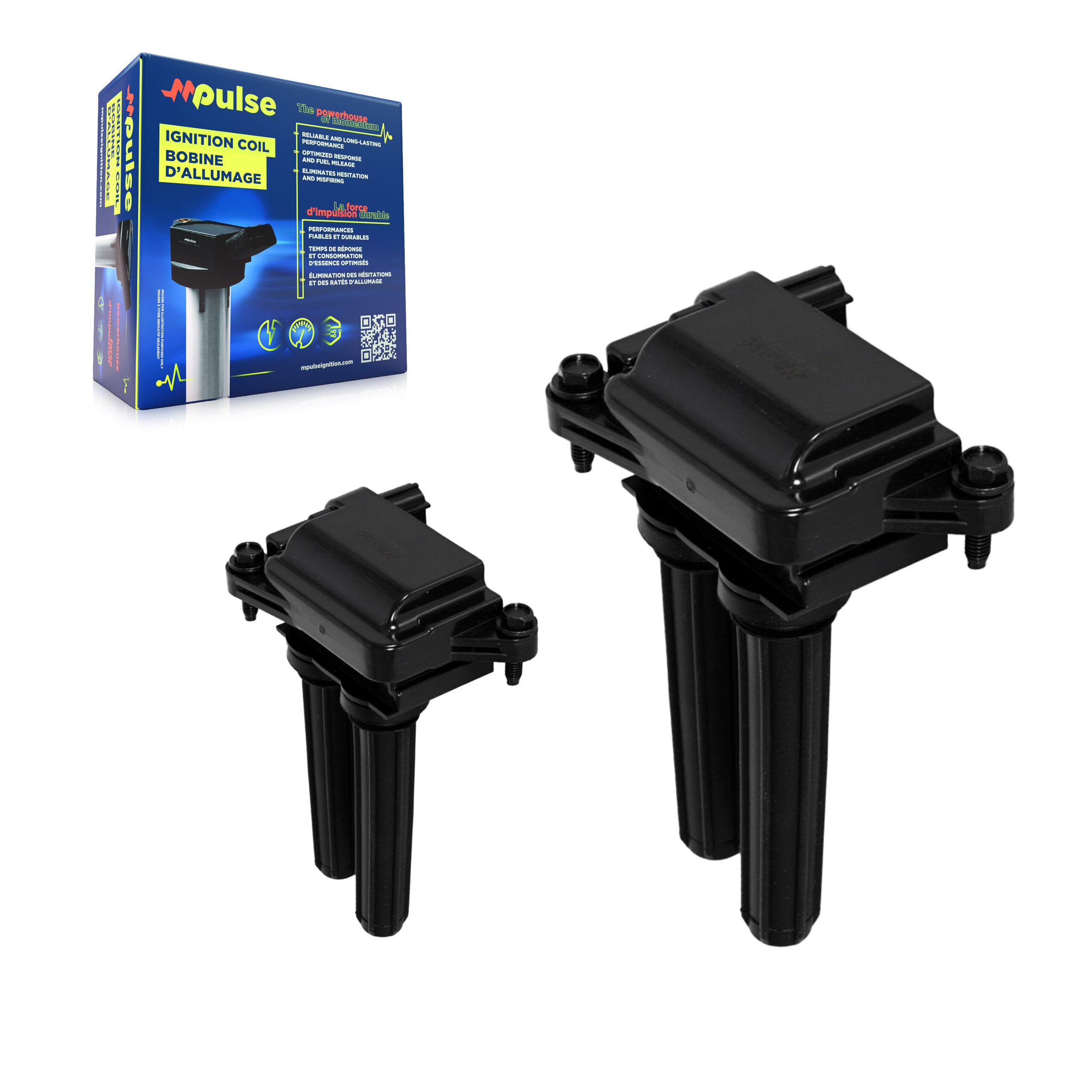 Ignition Coil (2 Pack) For Ram 1500 Dodge Jeep Classic Grand Cherokee 2500 3500 Durango L KMP-100026