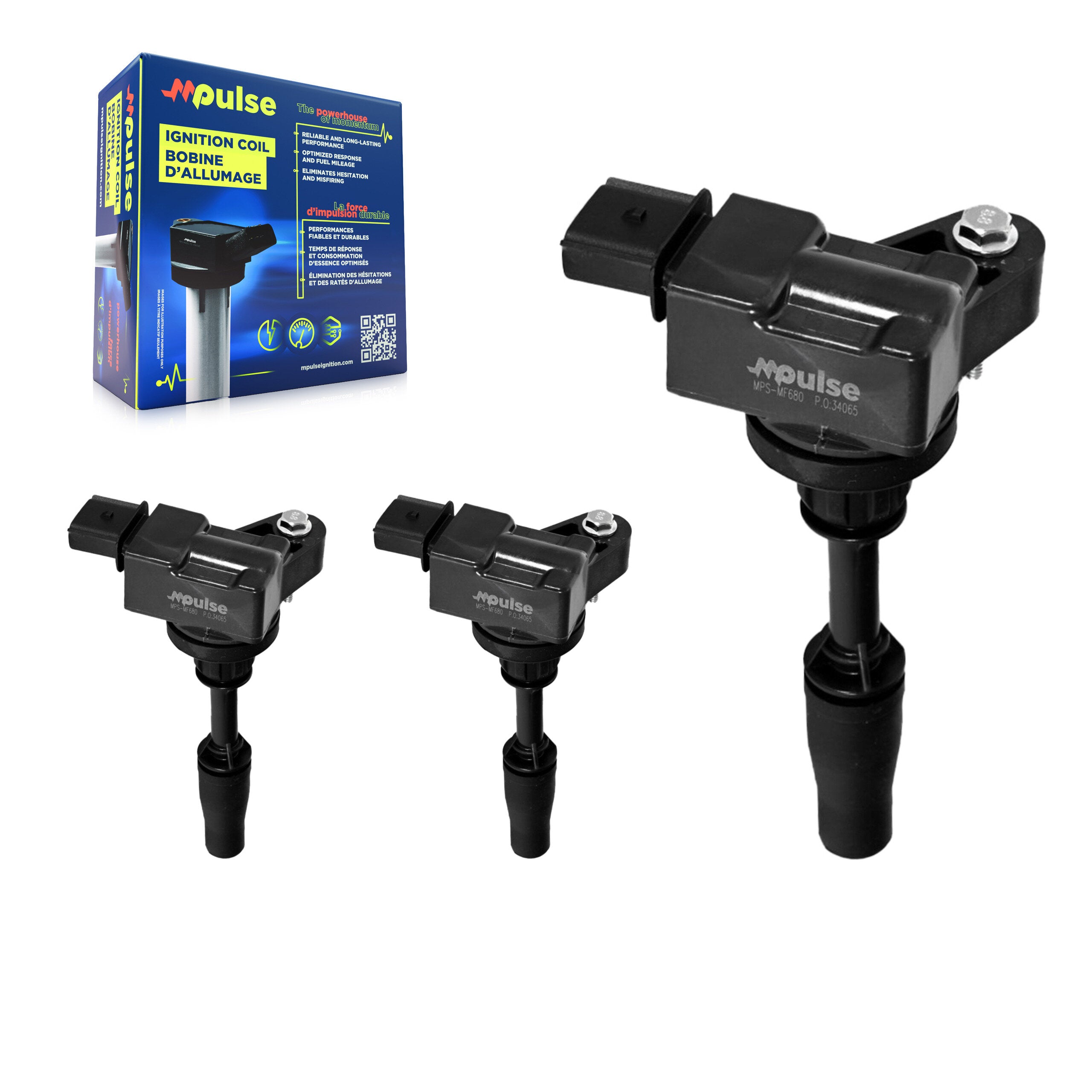 Ignition Coil (3 Pack) For Chevrolet GMC Equinox Colorado Malibu Canyon Terrain Buick ATS KMP-100237