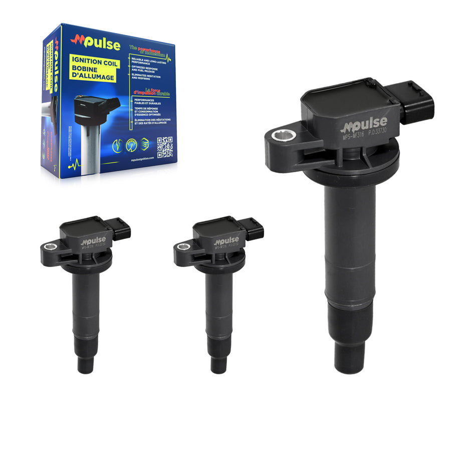 Ignition Coil (3 Pack) For Toyota Yaris Echo Prius C Scion xB xA KMP-100339