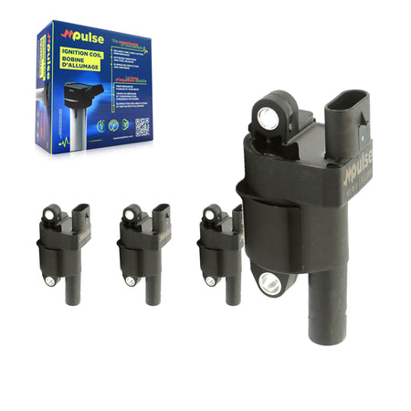 Ignition Coil (4 Pack) For Chevrolet GMC Sierra 1500 Silverado 2500 HD Savana 3500 Impala KMP-100426
