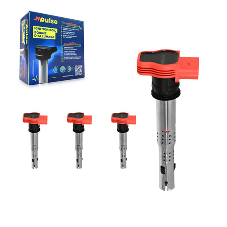 Ignition Coil (4 Pack) For Audi Q5 Q7 A4 Quattro Porsche Cayenne Volkswagen Touareg A6 S4 KMP-100434
