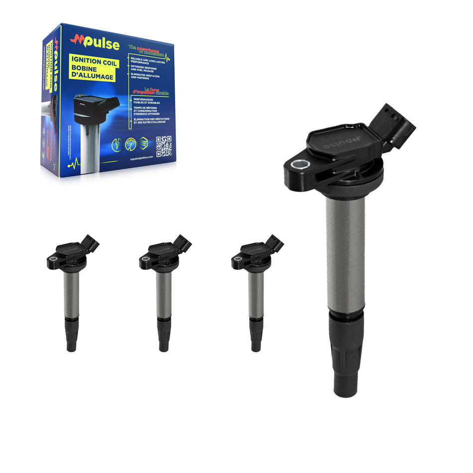 Ignition Coil (4 Pack) For Toyota Corolla Matrix C-HR Pontiac Vibe Prius V iM Lexus Scion KMP-100445