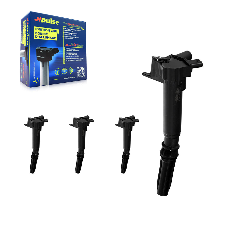 Ignition Coil (4 Pack) For Ford F-350 Super Duty F-250 E-450 E-350 Left Bank 6.2L KMP-100463