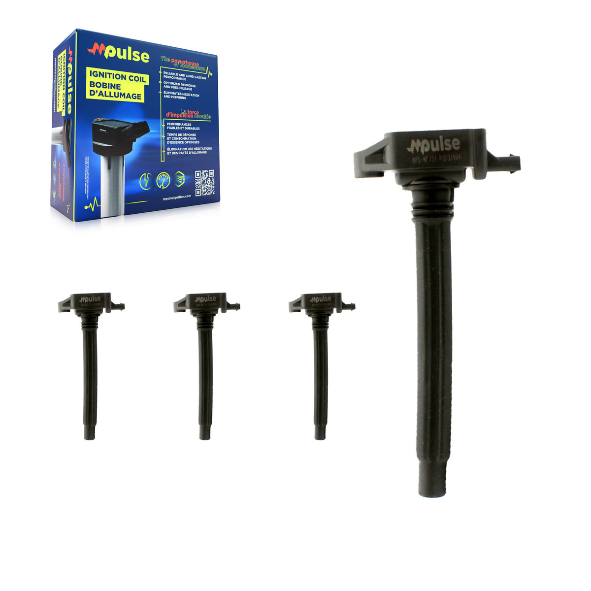 Ignition Coil (4 Pack) For Jeep Cherokee Compass Chrysler 200 Dodge Dart Renegade Ram KMP-100468