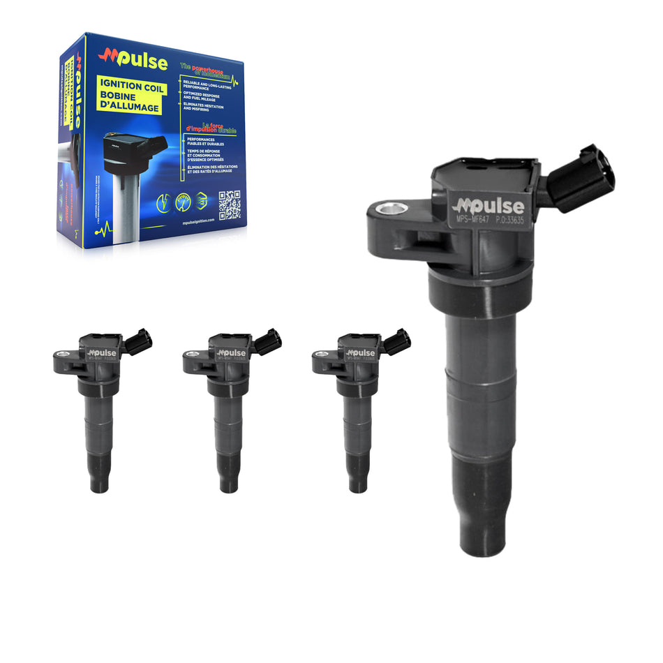 Ignition Coil (4 Pack) For Hyundai Santa Fe Sport Kia Sonata Sportage Optima 2.0L KMP-100504