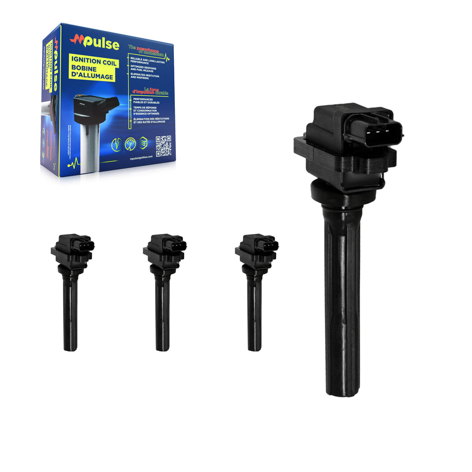 Ignition Coil (4 Pack) For Suzuki Chevrolet Tracker Grand Vitara Aerio XL-7 Sidekick KMP-100540