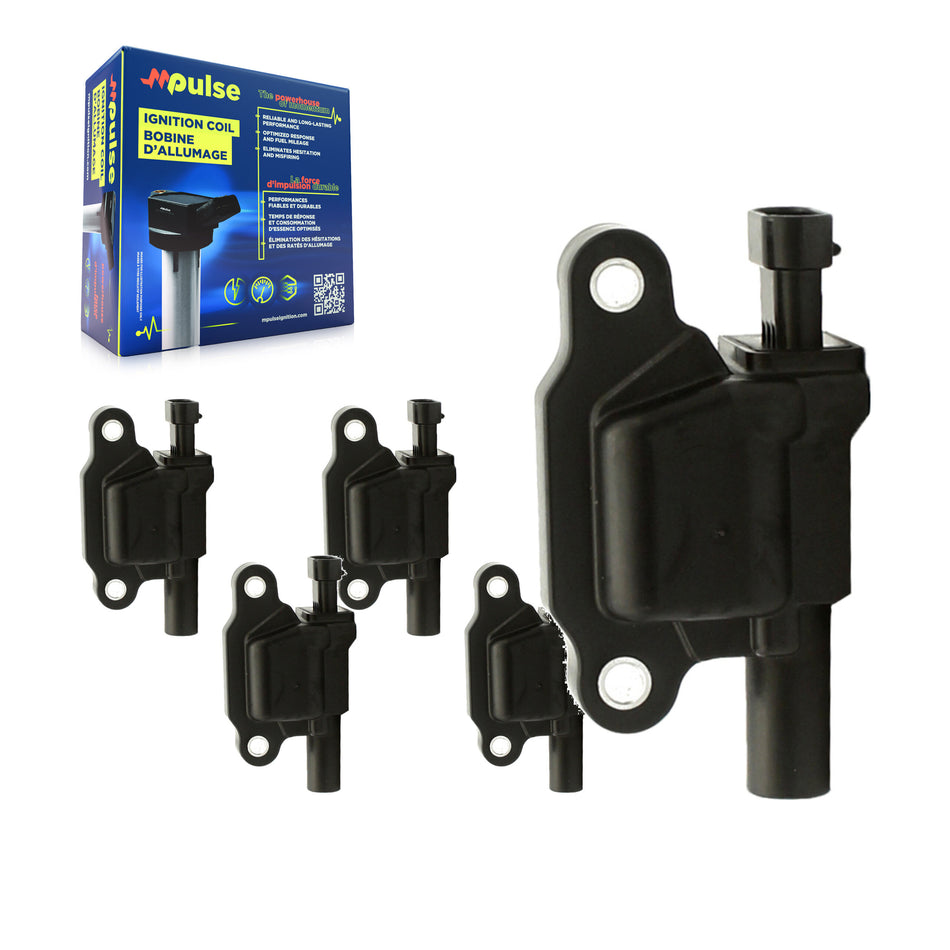 Ignition Coil (5 Pack) For Chevrolet GMC Sierra 1500 Silverado 2500 HD Savana 3500 Impala KMP-100559