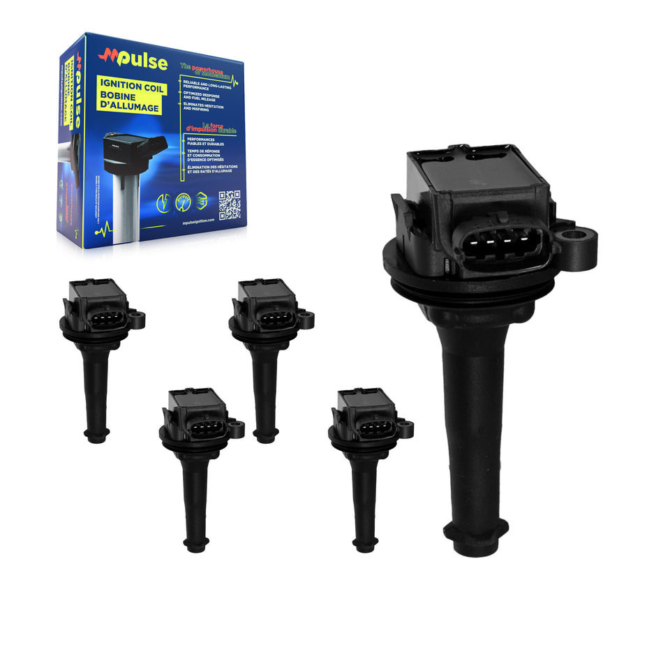 Ignition Coil (5 Pack) For Volvo V70 XC70 S60 XC90 S80 S70 C70 KMP-100677