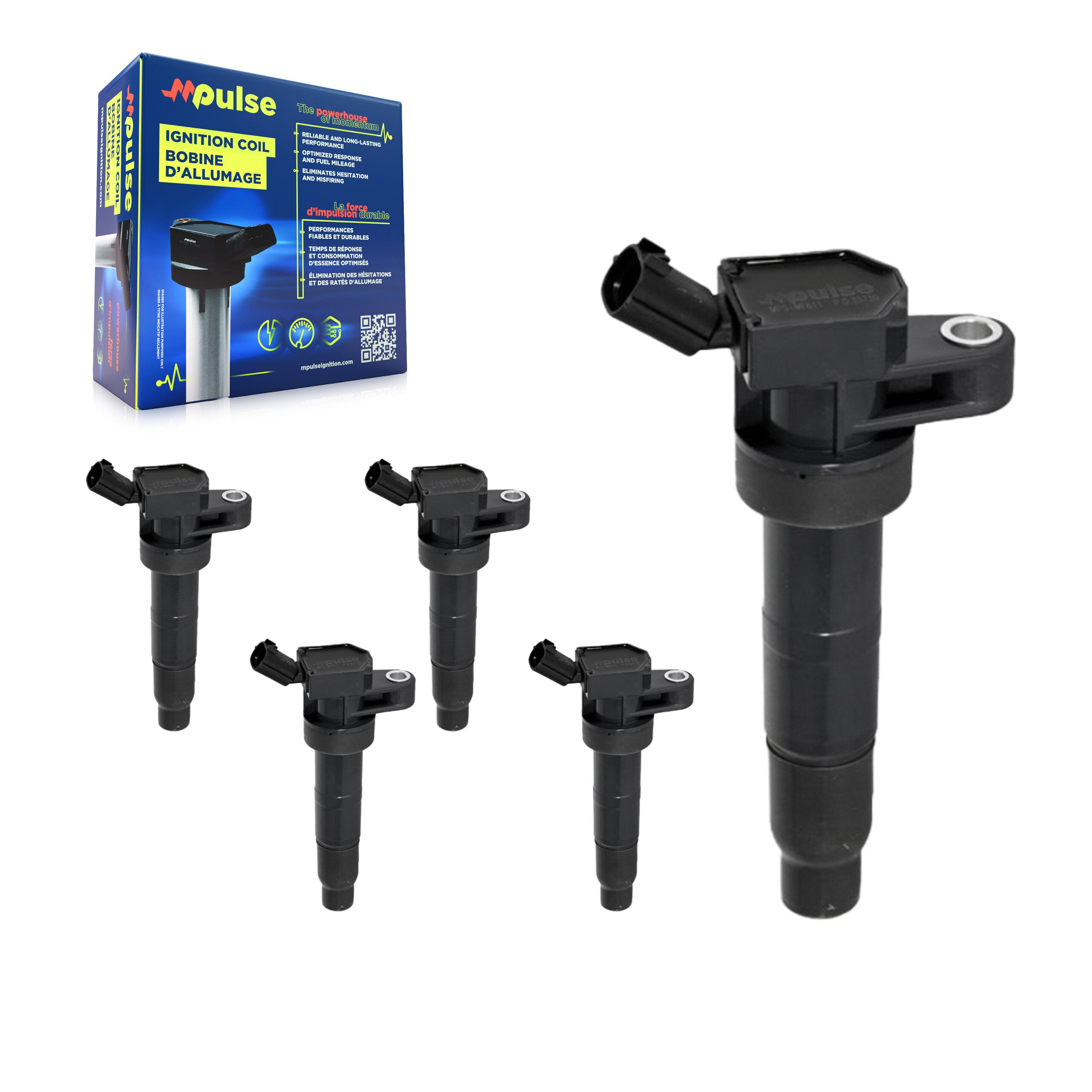 Ignition Coil (5 Pack) For Hyundai Kia Tucson Santa Fe Sport Sonata Sorento Optima Forte KMP-100680