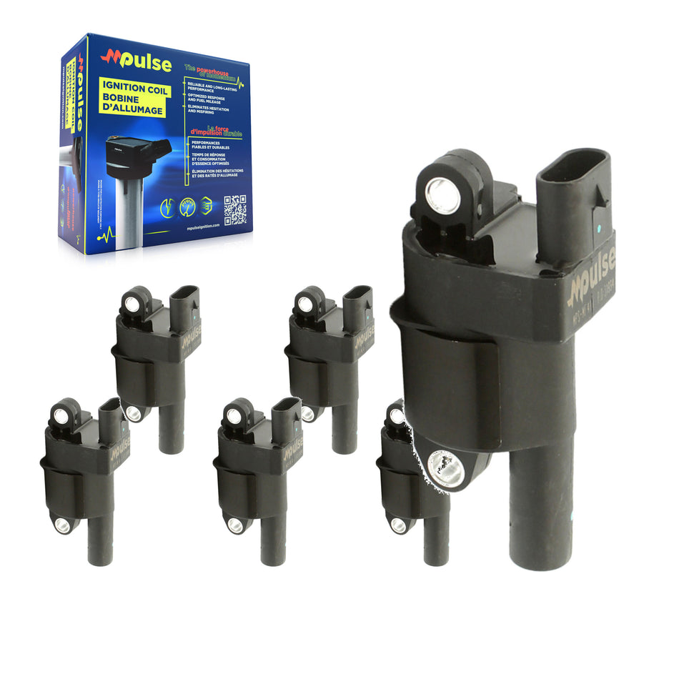 Ignition Coil (6 Pack) For Chevrolet GMC Sierra 1500 Silverado 2500 HD Savana 3500 Impala KMP-100922