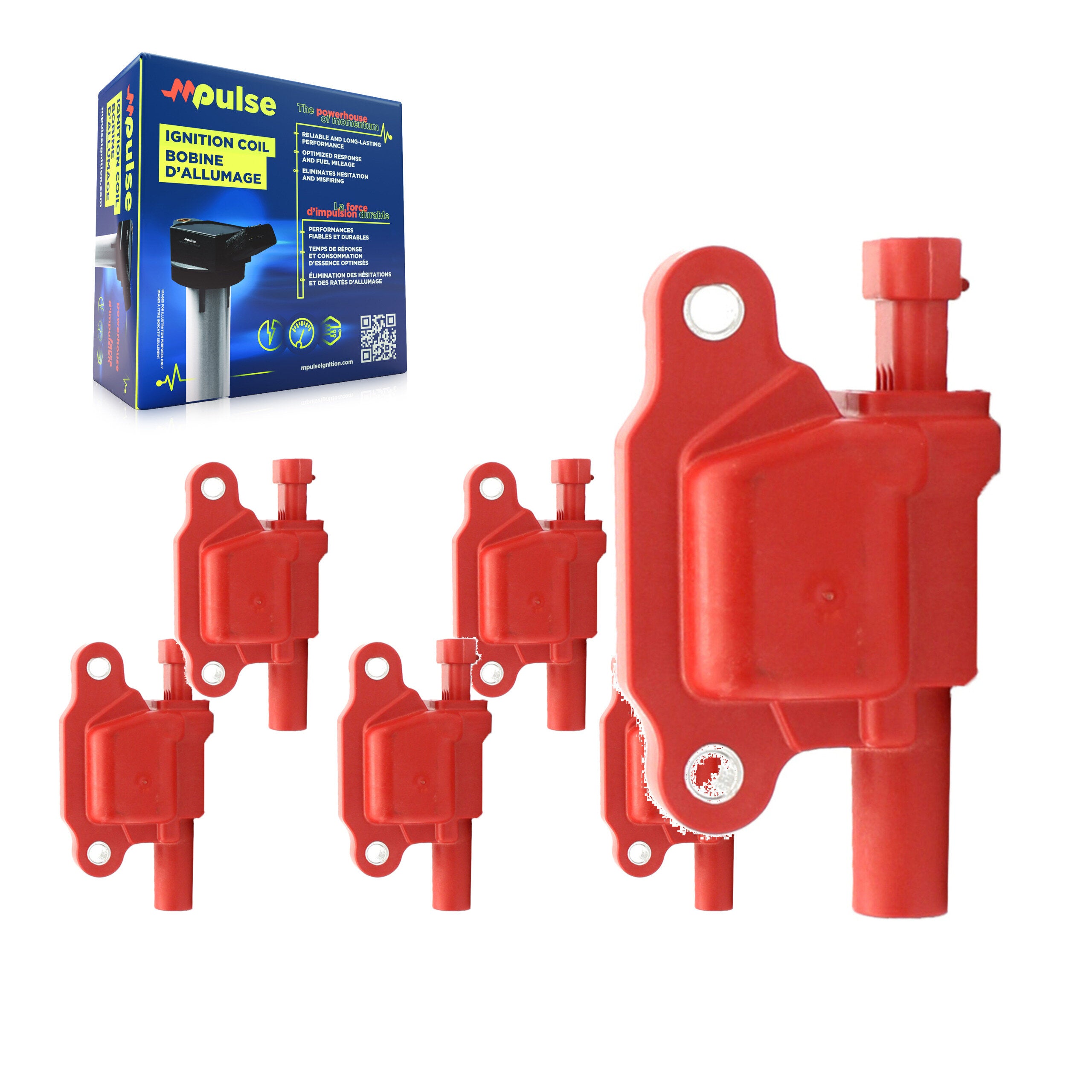 Ignition Coil (6 Pack) For Chevrolet GMC Silverado 1500 Sierra Cadillac Tahoe Camaro 2500 KMP-100951